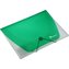 Teczka PP A4 z gumką transparentna zielona