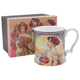 HOME ELEMENTS Hrnek 360 ml, Mucha Léto