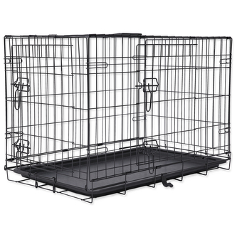 Klec DOG FANTASY skládací černá M - 2x dveře