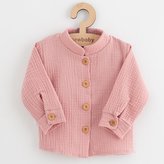 Kojenecká mušelínová košile New Baby Soft dress růžová - velikost 62 (3-6m)