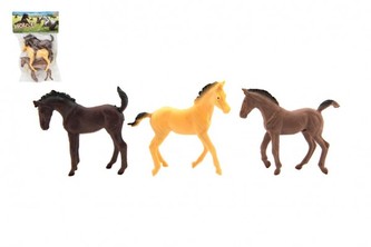 Hříbě 3ks plast 8-10cm v sáčku