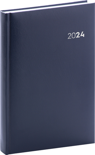 Denní diář Balacron 2024 tmavě modrý