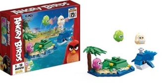 Edukie stavebnice Angry Birds ostrov s velrybou