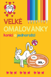 Veľké omaľovánky koníky a jednorožce