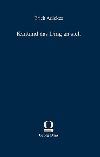 Kant und das Ding an sich