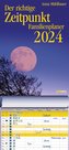 Der richtige Zeitpunkt Familienplaner 2024  - Monats-Wandkalender zum Aufhängen, mit Spiralbindung, 22,4 x 48,5 cm