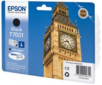 EPSON Ink čer WorkForce-4000/4500 - Black L-1200str. (24 ml)