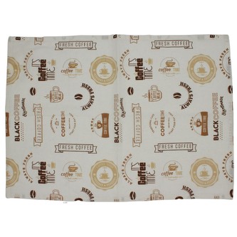 HOME ELEMENTS Sada 3 utěrek 50*70 cm, Kávový motiv