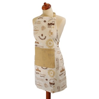 HOME ELEMENTS Kuchyňská zástěra 60*80 cm, Kávový motiv