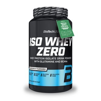 BioTech Iso Whey Zero 908 g black biscuit (černé sušenky)