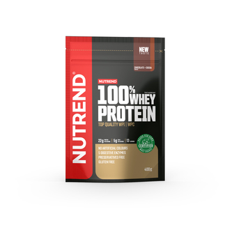 Nutrend 100% Whey Protein 400 g chocolate cocoa (čokoláda-kakao)