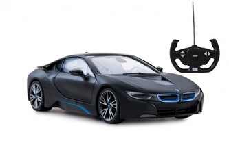 Auto RC BMW i8 plast 32cm na baterie v krabici 44x20x25,5cm