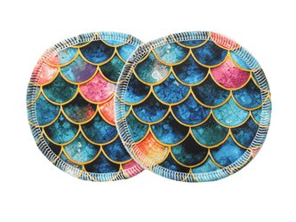 BIO Vložky do podprsenky - Třpytivé šupiny (PUL)