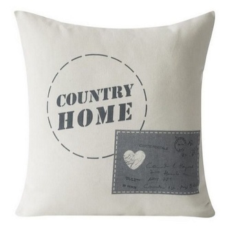Polštář COUNTRY HOME režný vzhled 40x40cm  Mybesthome