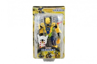 Robot bojovník plast 17cm 5 druhů na kartě