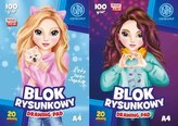 Blok rysunkowy A4/20K Emi&Sofi (10szt) ASTRA