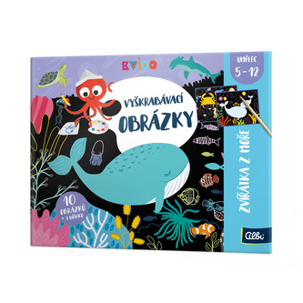 Kvído - Vyškrabávací obrázky - Zvířátka z moře