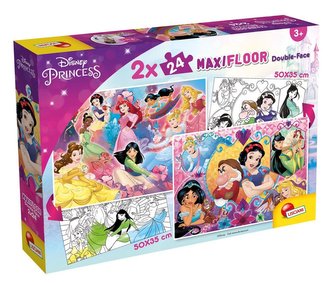 Puzzle dwustronne maxi 2 x 24 Princess