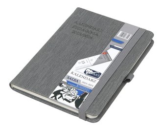 Kalendarz pedagoga 2023/24 B6 tyg Salsa szary