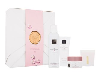 Rituals The Ritual Of Sakura sprchová pěna The Ritual Of Sakura 200 ml + tělový peeling The Ritual Of Sakura 125 g + tělový krém The Ritual Of Sakura 100 ml + vonná svíčka