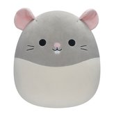 SQUISHMALLOWS Šedobílá krysa - Rusty, 30 cm