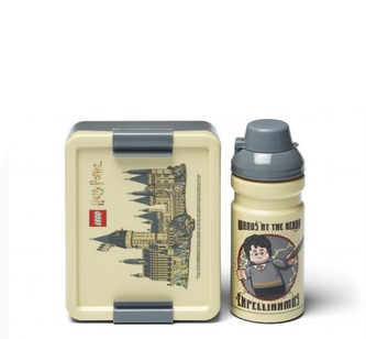 LEGO Harry Potter svačinový set (láhev a box) - Bradavice