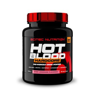 Scitec Nutrition Hot Blood Hardcore 700 g pink lemonade (růžová limonáda)