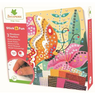 STICK&FUN mozaika 3x Motýl