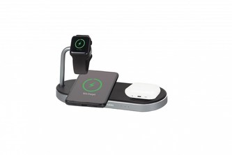VERBATIM Bezdrátová nabíječka 3v1 Qi MFi Dual pro IPhone a Apple Watch WCS-03