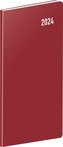 Diář 2024: Vínový - plánovací měsíční, kapesní, 9 × 15,5 cm