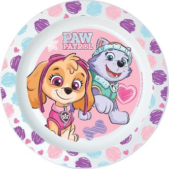 TALÍŘ PLASTOVÝ PAW PATROL, PRŮMĚR 22 CM, RŮŽOVÁ