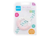 MAM Bite & Brush Zubní kartáček Teether 1 ks 3m+ Pink pro děti