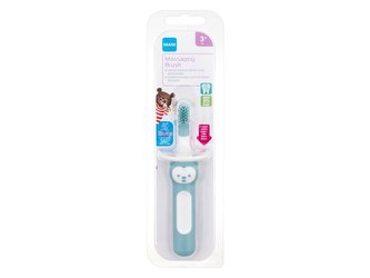 MAM Baby´s Brush Zubní kartáček Massaging Brush 1 ks 3m+ Turquoise pro děti