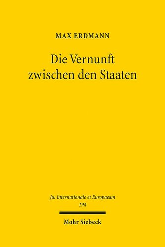 Die Vernunft zwischen den Staaten