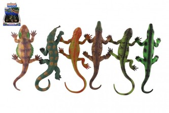 Zvířátko ještěři s přísavkou guma 22cm mix druhů - 1 ks