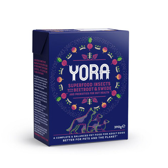 YORA Dog Tetrapack paštika z hmyzu s řepou 390g