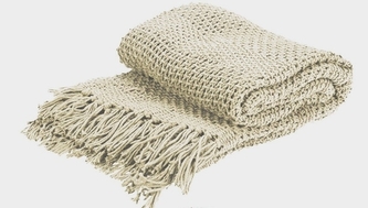 Pléd krémový 130x170 cm II. jakost