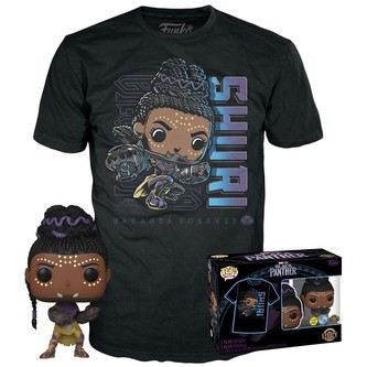 Funko POP! & Tee Box: Black Panther Legacy - Shuri (GITD) S