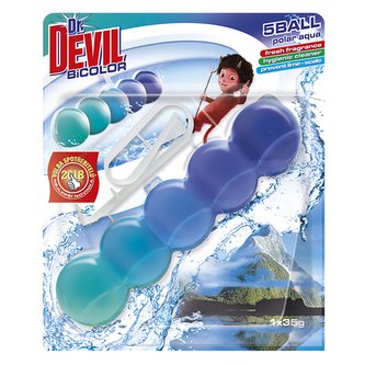 Dr. DEVIL BiCOLOR Polar aqua WC závěs 35g