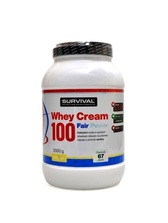 Survival - Whey Cream protein 2000 g - jablečný štrůdl Survival - Whey Cream protein 2000 g - jablečný štrůdl