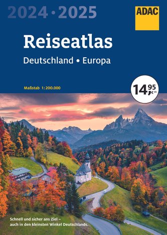 ADAC Reiseatlas 2024/2025 Deutschland 1:200.000, Europa 1:4,5 Mio.