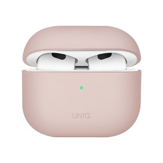 UNIQ Lino Hybrid Liquid silikonové pouzdro AirPods 2021 růžové