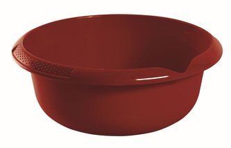 MÍSA NA ŠLEHÁNÍ S VÝLEVKOU 3,5L/28X10CM, PLAST, BORDÓ