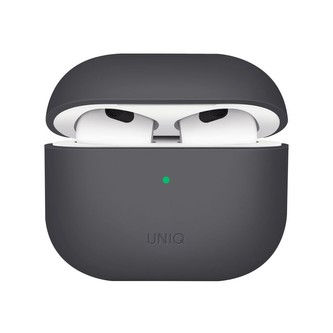 UNIQ Lino Hybrid Liquid silikonové pouzdro AirPods 2021 šedé
