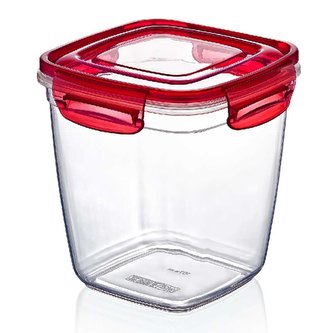 Dóza 1,9L čtverec vysoká s těsněním  LOCK&FRESH;