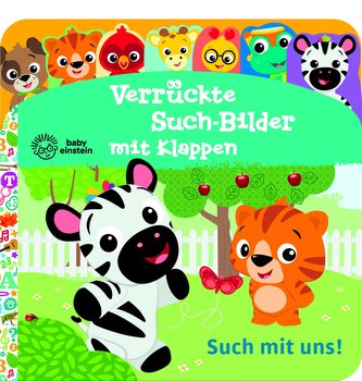 Baby Einstein - Verrückte Such-Bilder mit Klappen - Such mit uns! - Pappbilderbuch mit 17 Klappen - Wimmelbuch für Kinder ab 18