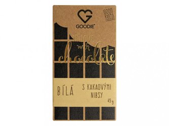 ČOKOLÁDA - Bílá s kakaovými nibsy