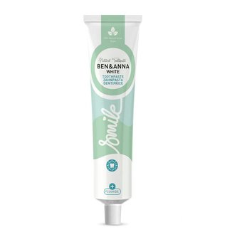 Ben & Anna Zubní pasta s fluorem (75 ml) - White - s mátou a šalvějí