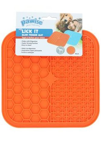 Lízací podložka oranžová 21cm