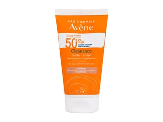 Avene Cleanance Opalovací přípravek na obličej Tinted Sun Cream 50 ml SPF50+ pro ženy